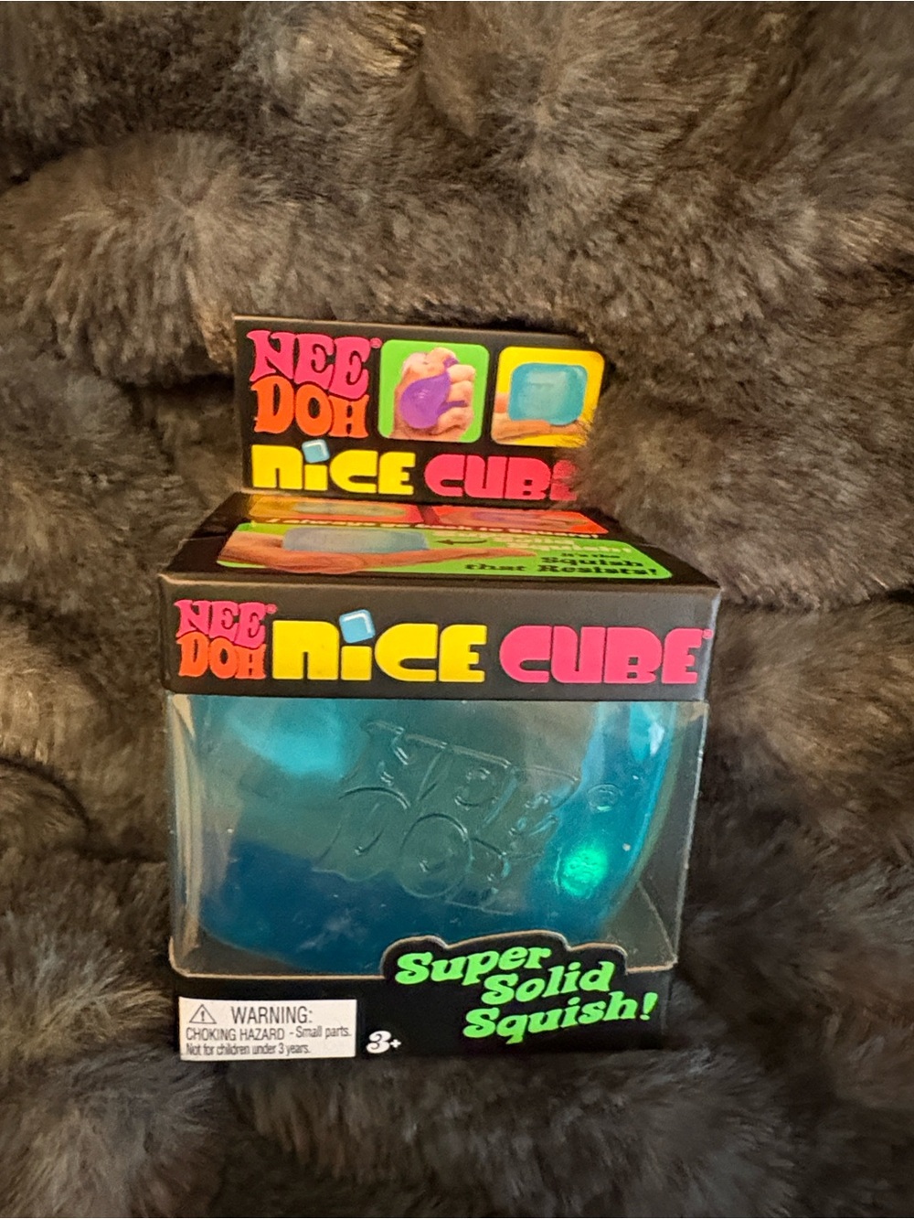 Nee Doh Nice Cube Super Solid Squish! - Blue